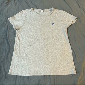 TNA Gray Short Sleeve Tee with Blue Logo